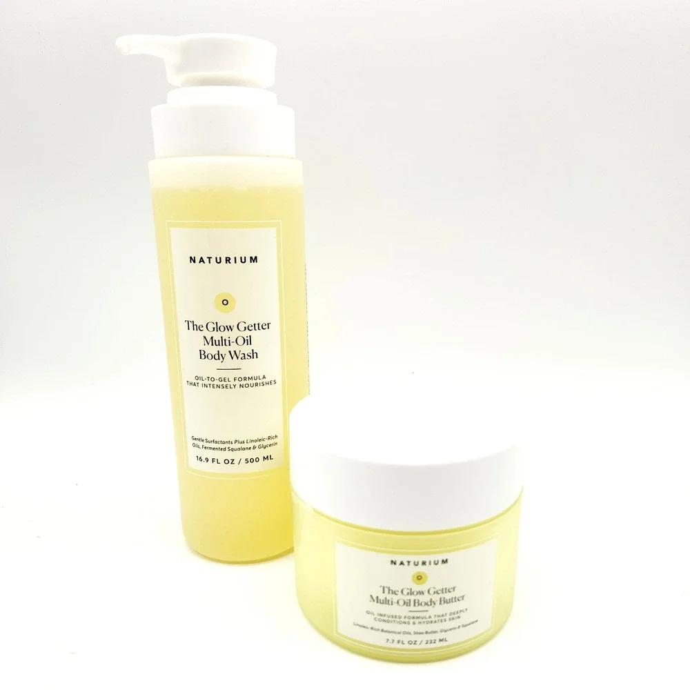 Naturium Glow Getter Set Body Wash 16.9 oz + Body‎ Butter 7.7 oz Hydrating Duo